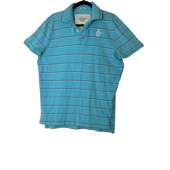 Abercrombie & Fitch Other - Abercrombie & Fitch A&F Short‎ Sleeve Polo Shirt  Mens XXL Top Tee Deer Logo
